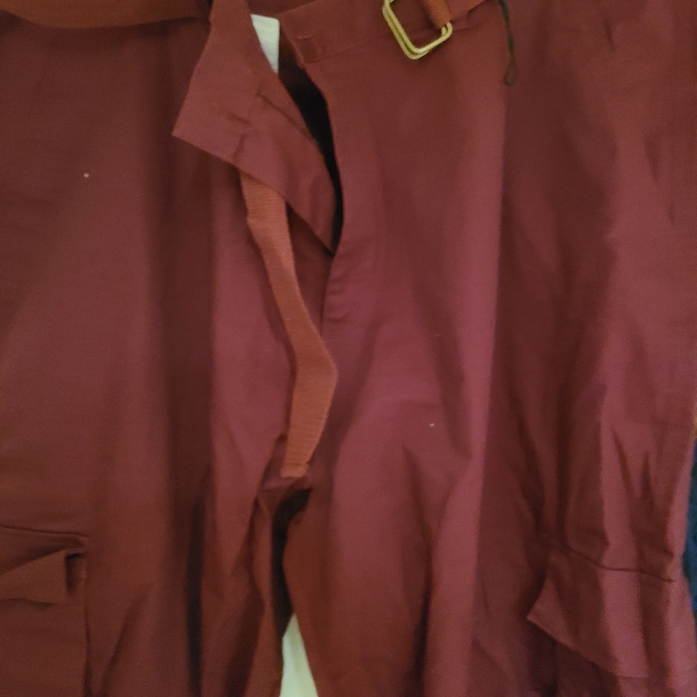THC cargo pants nwt 42 burgundy